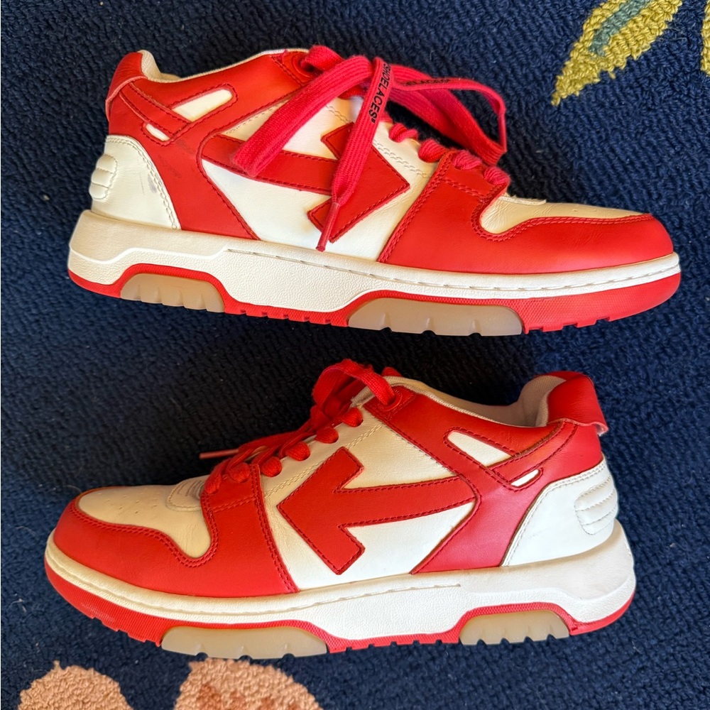Off-White Out of Office White Red Sneakers